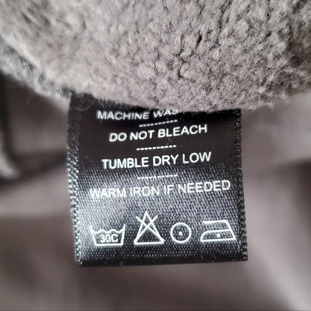 American Giant Heavy Weight Charcoal Grey Vintage Wash Sweatshirt Made In USA - Picture 3 of 12